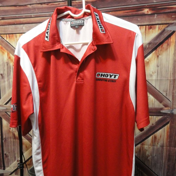 Hoyt Archery Shooting Staff Polo~Sponsorships~Hunting~Competition shirt - Picture 1 of 8